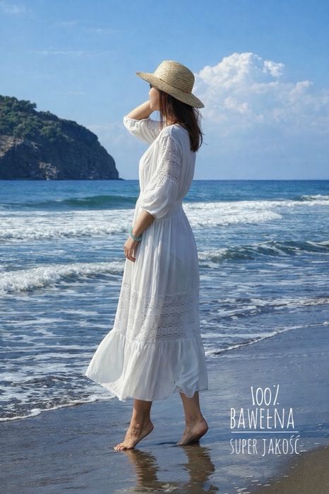 Sukienka tunika plażowa