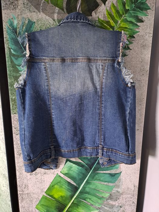 Kamizelka 122 dziewczęca jeansowa Kanz
