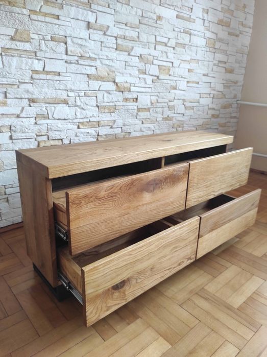 Komoda dębowa 120x60x30, komody, szafka RTV