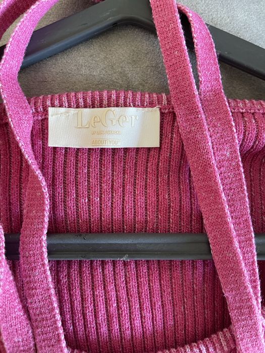Crop top LeGer malha cor rosa