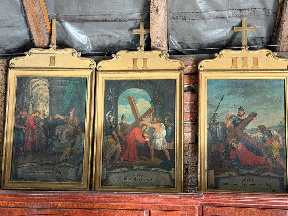 14 obrazów na płótnie - Droga Krzyżowa XVIII / XIX Wiek Antyk Francja