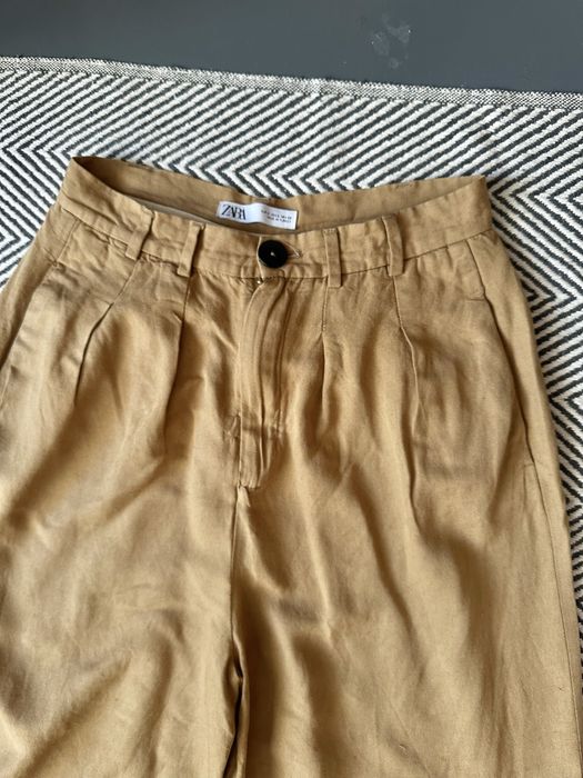 Штани палаццо гірчичні Zara /жіночі