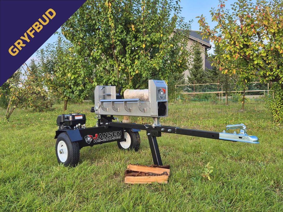 Wynajem łuparki do drewna 20T 7T - Cedrus Jansen wypożyczalnia Miechów