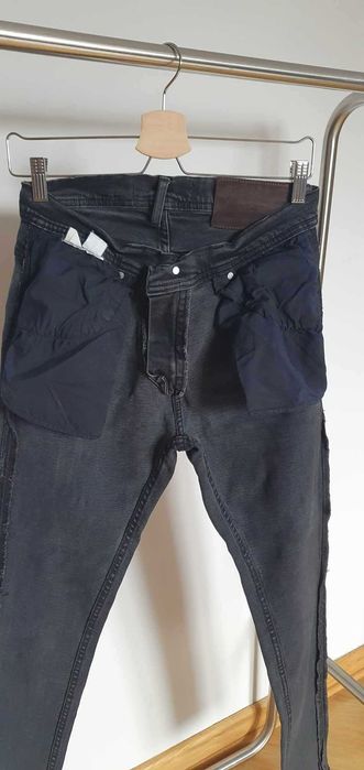 spodnie jeans slim fit skiny czarne grafitowe zara