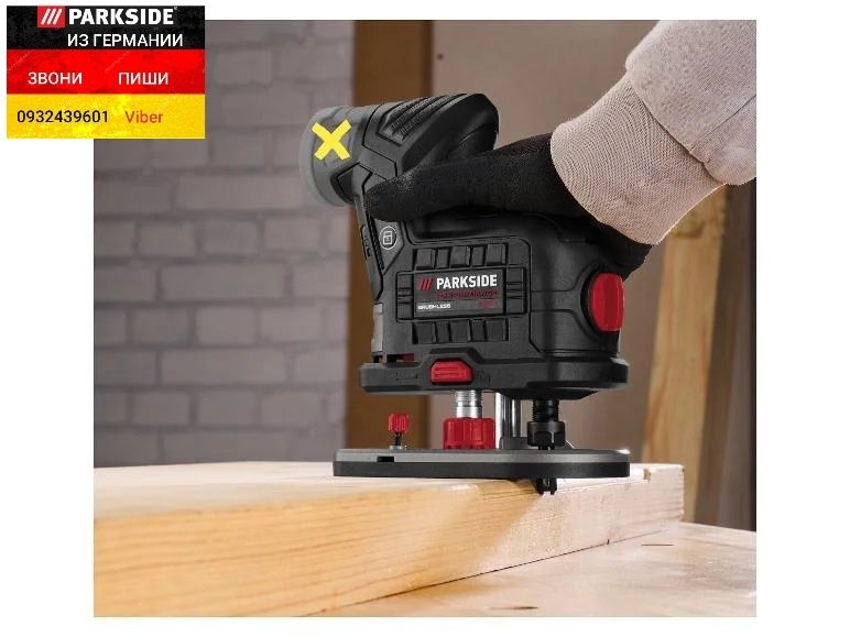Аккумуляторный ручной фрезер из ГЕРМАНИИ Parkside PPAKF 12 A1 кромочны