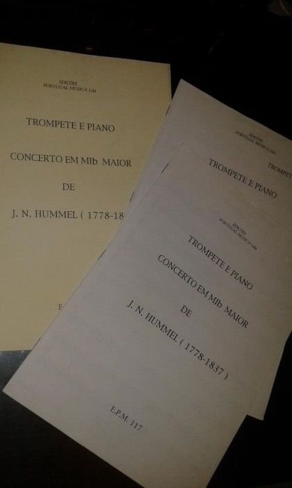 Trompete/Cornetim 3 Concertos cada com 3 pack (Bb, Eb e Eb/ piano)