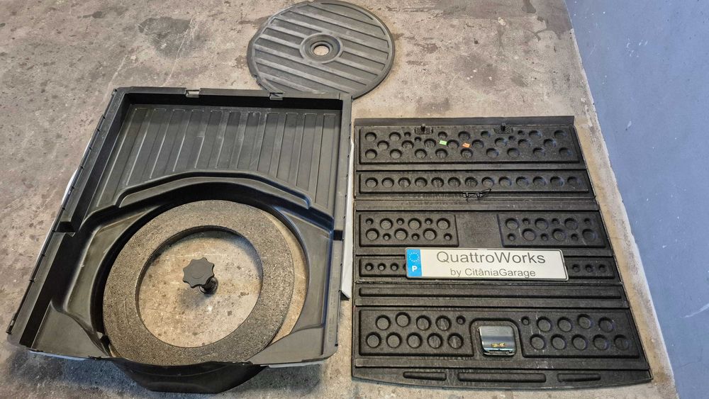 Conjunto Fundo Mala + Tapete + Tampas Original Audi A4 B6 B7 Avant 8E 2000 a 2008