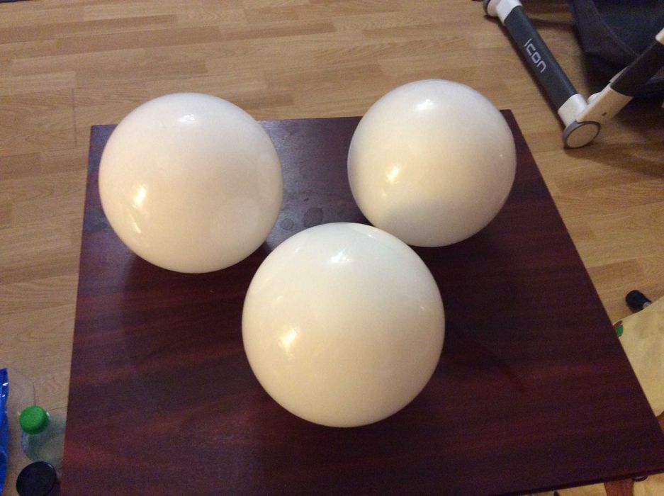 Klosze 3 szt w kształcie kuli