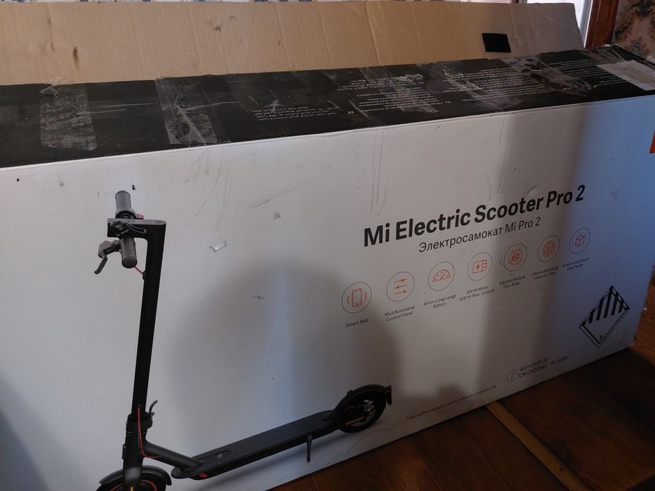 Електросамокат Xiaomi Mi Electric Scooter Pro 2 Black (чорн.)