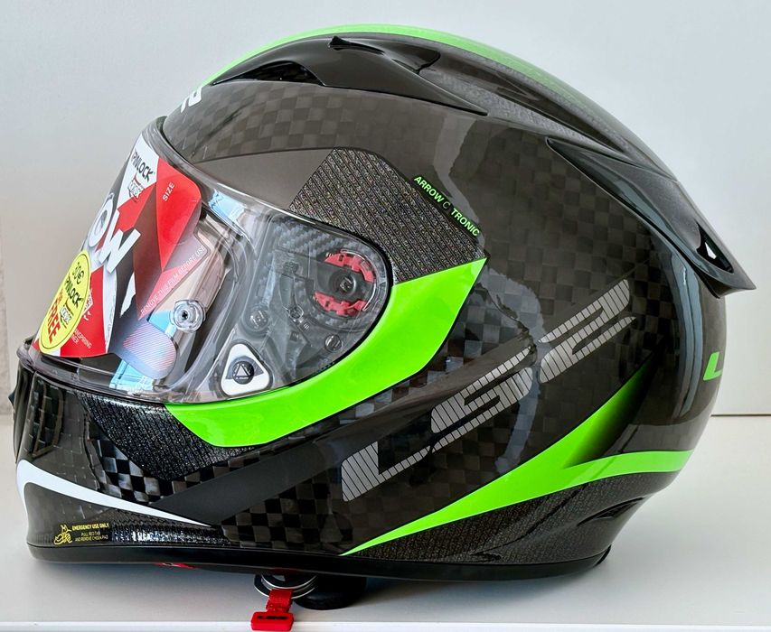 Capacete NOVO Carbono Total LS2 Arrow Racing (50% DESCONTO) Tam XL-XXL