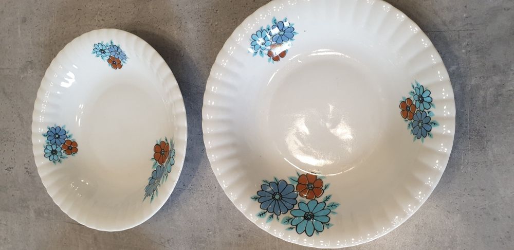 Talerze głębokie Chodzież porcelana PRL