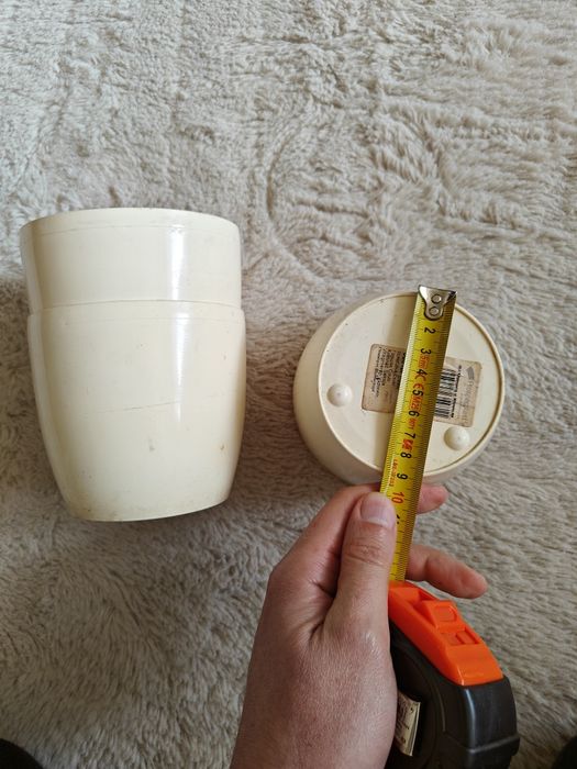 Osłonka doniczki 12cm kremowy – 3 szt – plastik