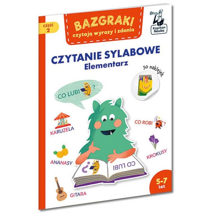 Bazgraki czytają wyrazy i zdania. Elementarz 5-7 czytanie sylabowe