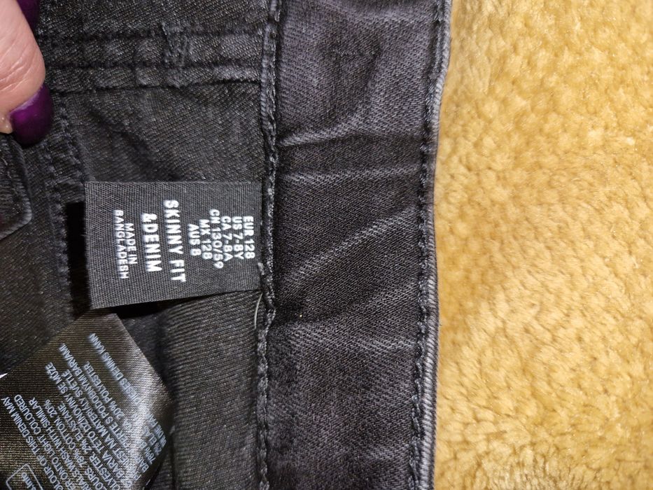 Jeansy h&m czarne