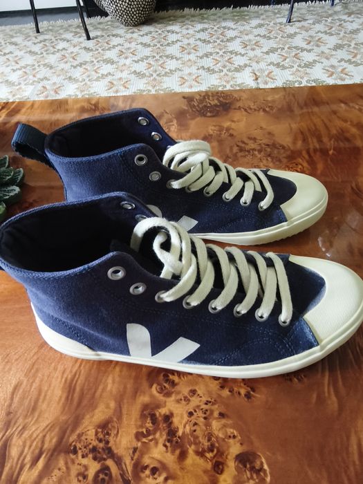 Tênis botas Veja azuis como novos t38