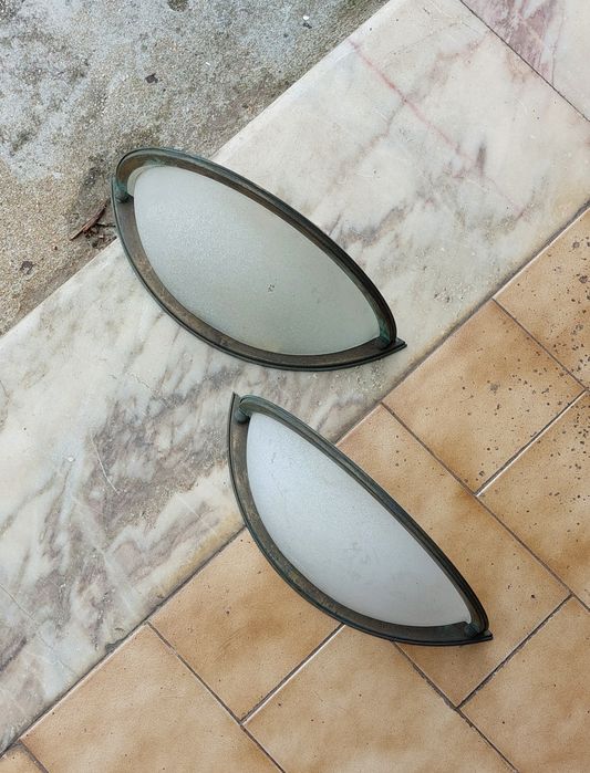 Candeeiros de parede vidro e metal434200074236078083