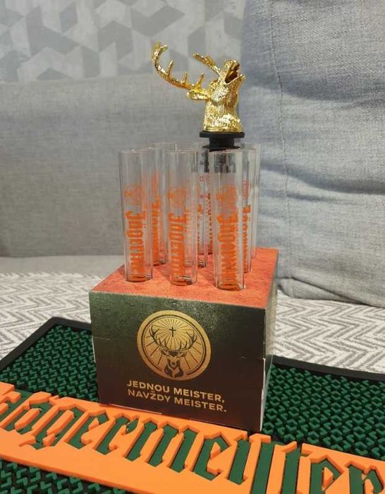 Jagermeister Kieliszki Fiolki Próbówki + Nalewak