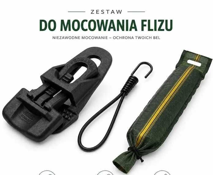 Klips do mocowania flizu | Uchwyt do włókniny | Mocny 120 kg