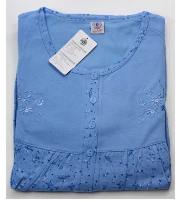 Koszula nocna  100% Bawełna OCIEPLANA DUŻA 4xl 5xl 6xl 7xl 8xl