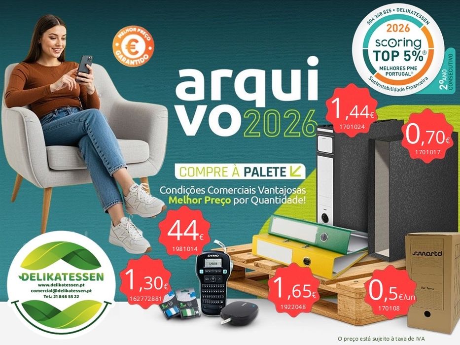 Descartáveis alimentares em Delikatessen.pt desde 1998. Com entrega gratuita dia seguinte Papelaria, informática, higiene e limpeza