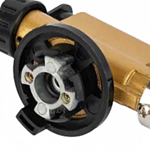 Palnik gazowy lutlampa opalarka metalowy + 4 kartusze, opalarka