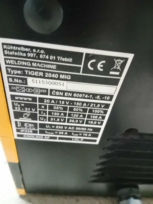 Migomat Spawarka TIGER 2040 MIG 160 / 230V Gwarancja