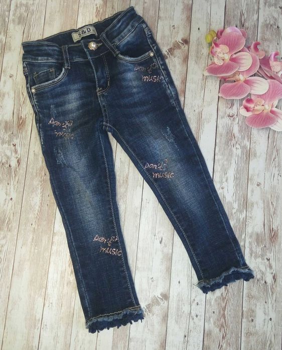Джинсы скинни на девочку