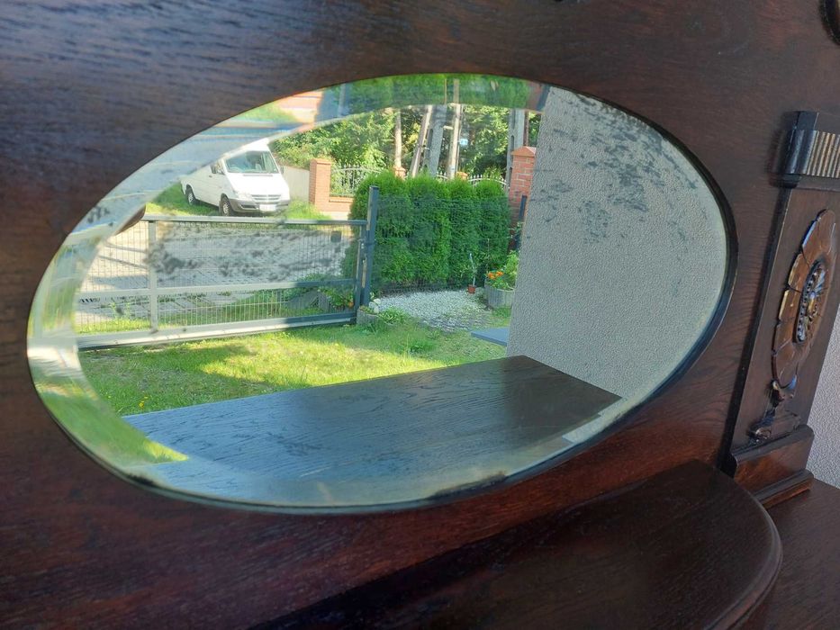 Stary secesyjny pomocnik kredens komoda lustro E187