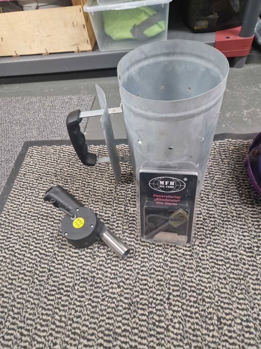 Komin do rozpalania grilla, MFH dmuchawa ręczna do grilla