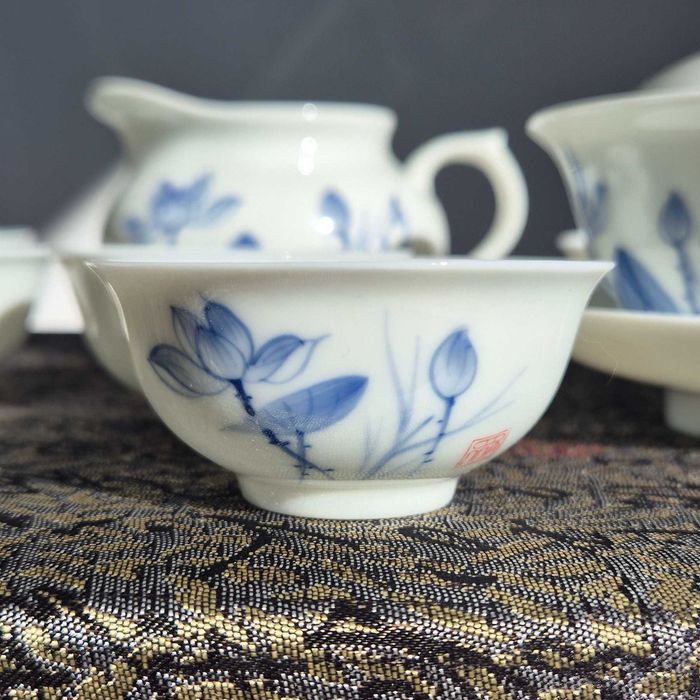 Набір для чайної церемонії: гайвань, чахай та піалки