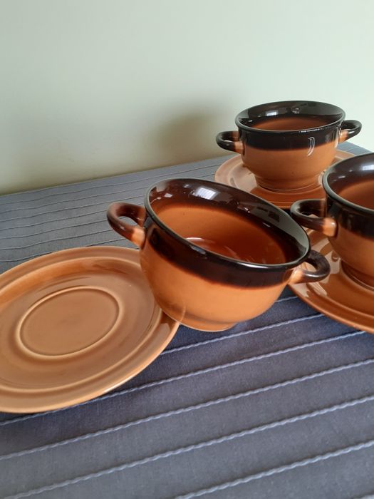 Bulionówki porcelit Pruszków czasy PRL