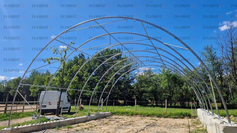 Hala namiotowa 9x18 magazyn całoroczny na bele PVC 900g Rabat 5%!