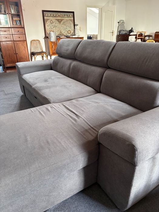 Chaise longue e sofá de 3 lugares