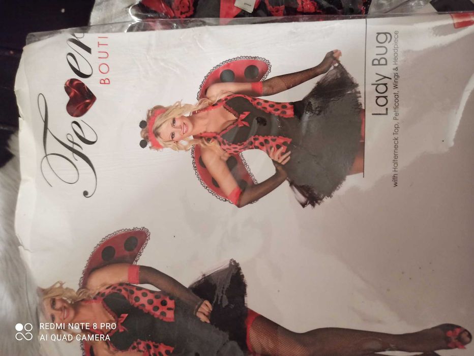 Эротический сексуальный костюм наряд божьей коровки размер С