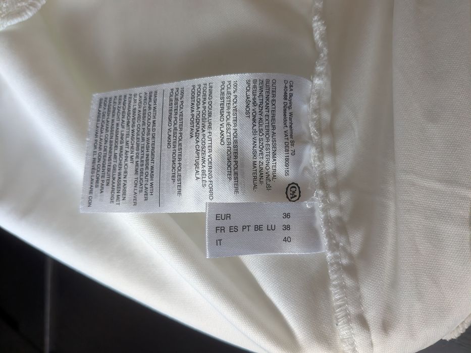 C&A sukienka koronkowa 38