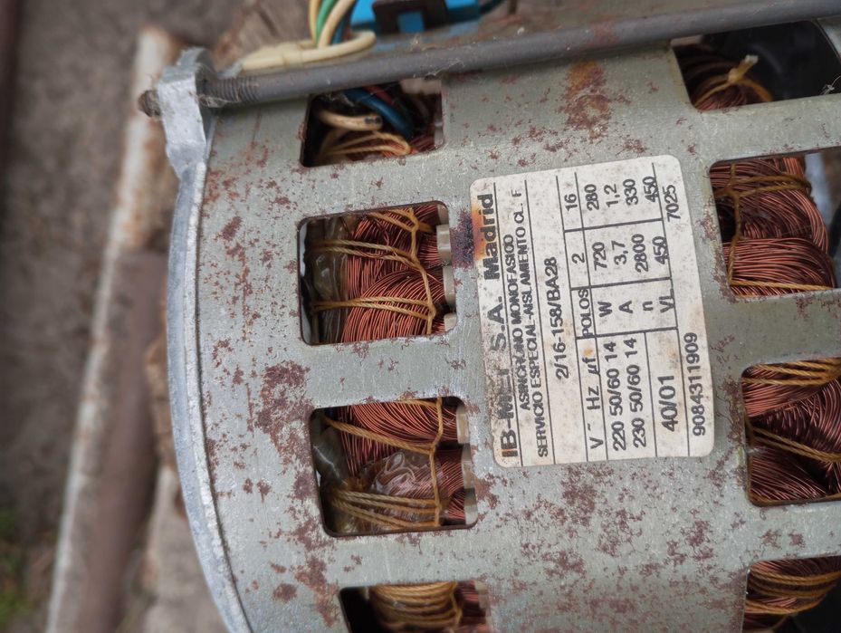 Електродвигун, мотор від пральної машини Bosch (Бош) WFD 1160, 220В