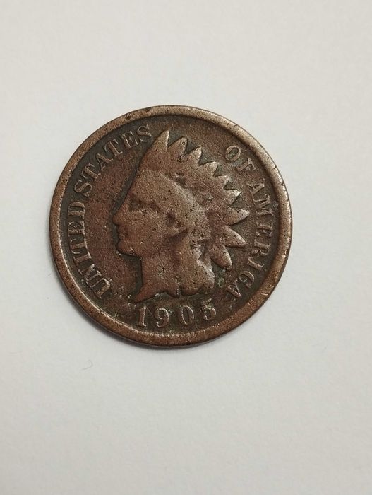 USA 1 cent 1905r. - Cent z głową Indianina -stan dobry