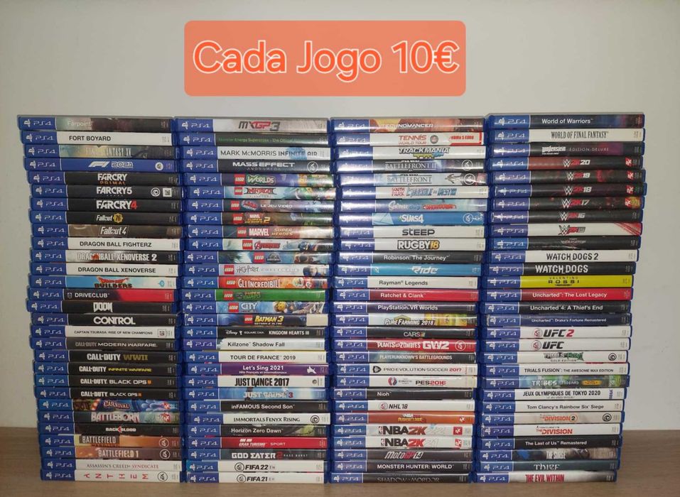 116 Jogos Ps4 Originais ( Cada 10€ )