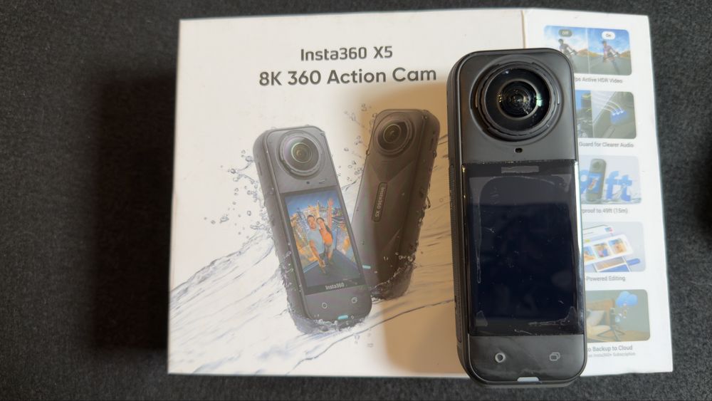Insta 360   X5 + SD 512gb+pau invisivel +acessorios