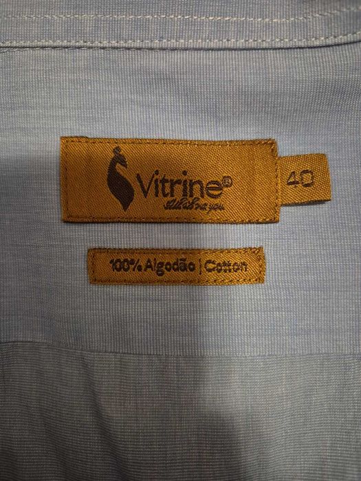 Camisa de homem azul Vitrine