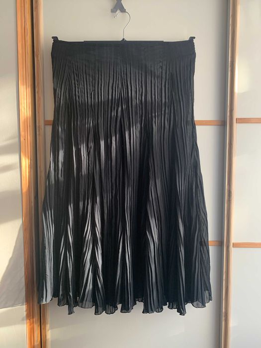 Czarna spódnica midi plisowana. roz.44