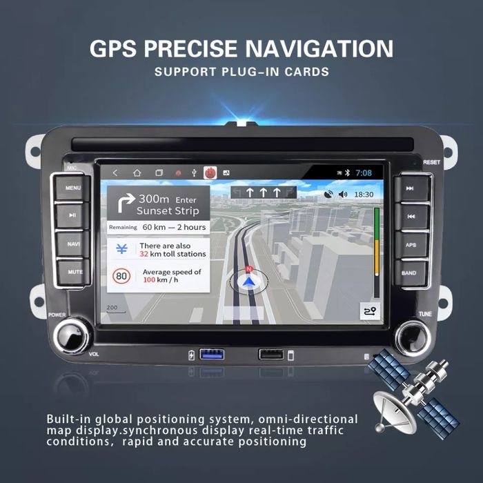 Radio CarPlay/Android Auto Skoda Octavia Superb VW Passat Golf Seat