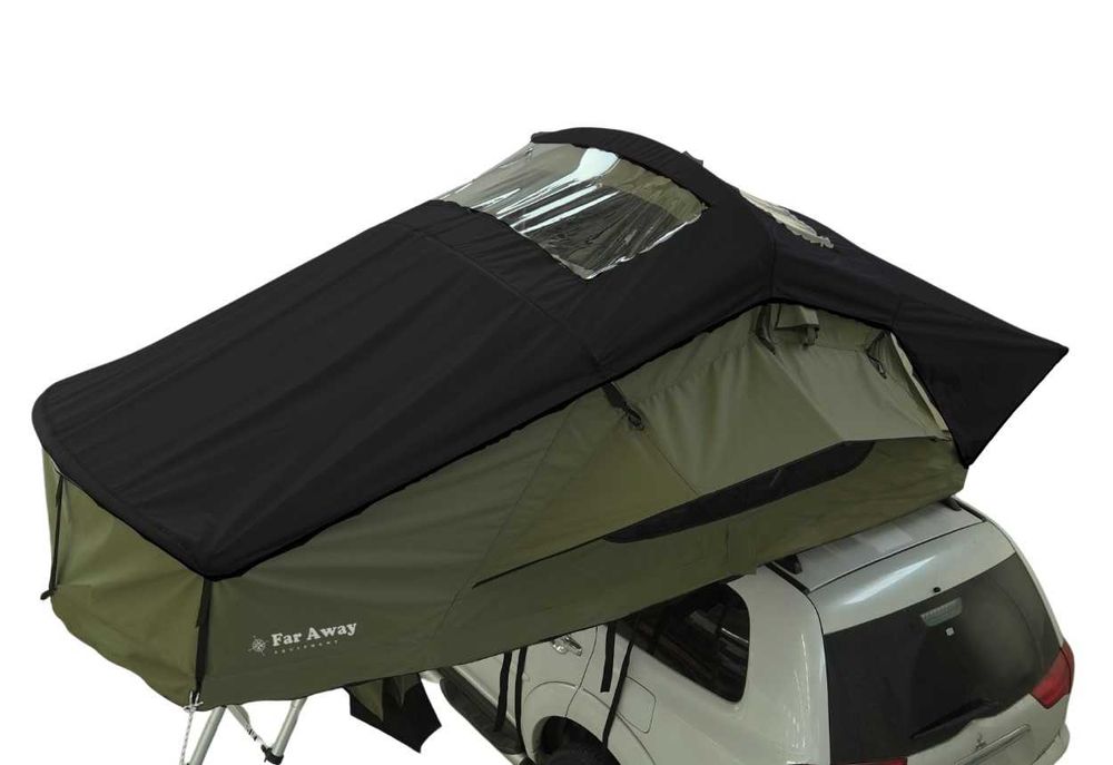 Namiot dachowy Far Away Equipment - Mont Blanc 140 zielony 3 osobowy - SMART Windows