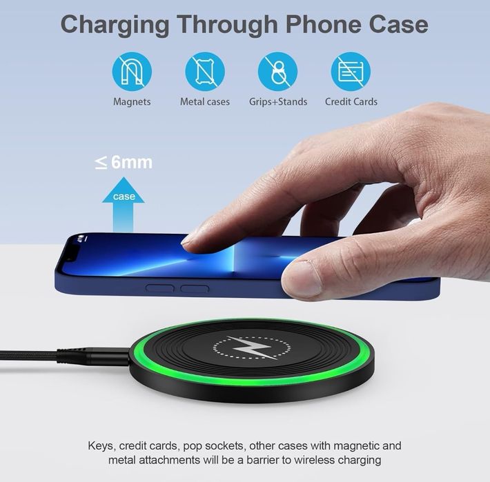 Podkładka do ładowania bezprzewodowego dla telefonu z systemem Android
