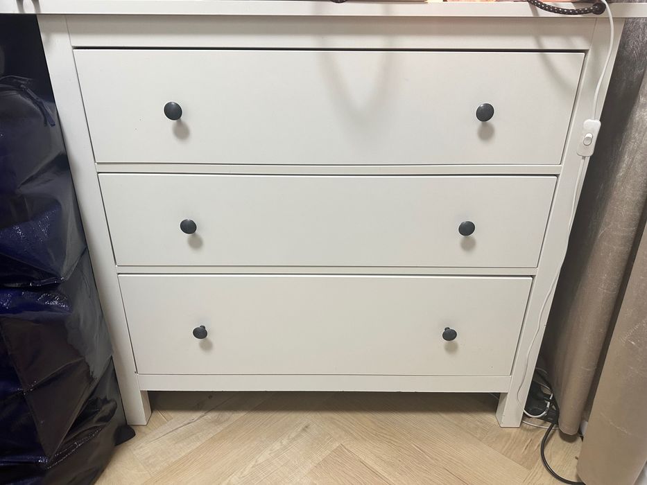 Komoda hemnes biała ikea 3 szuflady