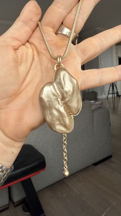 Massimo dutti naszyjnik  perla capuccino