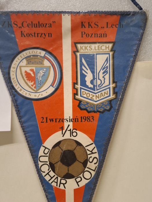 Proporczyk Lech Poznań 1/16 PP 21.09.1983