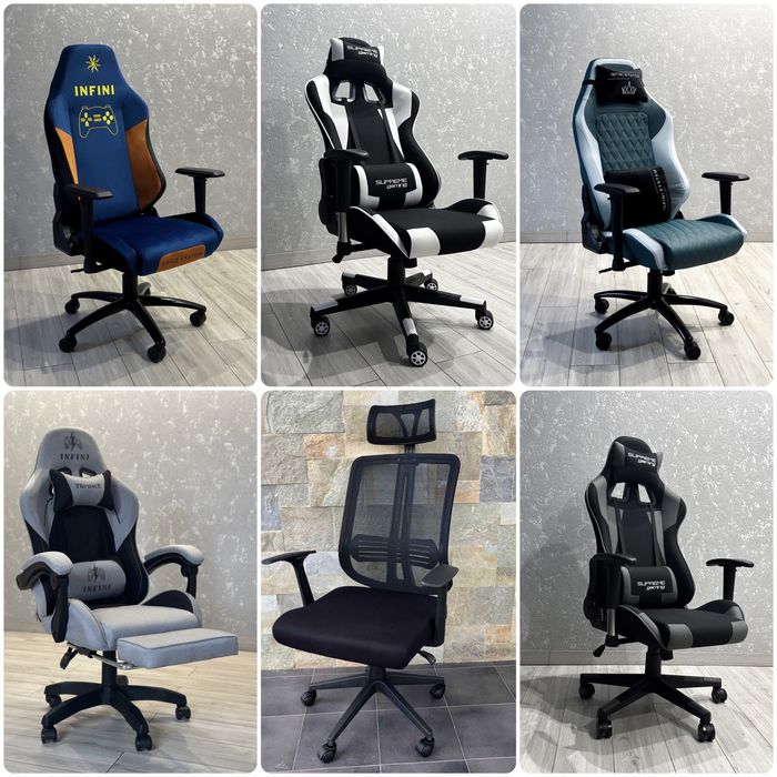 Геймерское кресло Компьютерное кресло спортивное Комп'ютерне ТКАНЕВІ