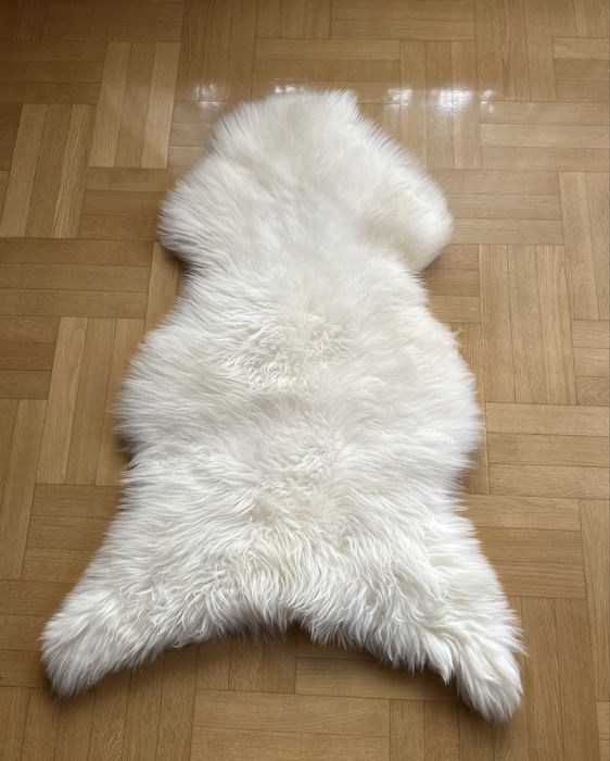 Naturalna skóra owcza XXL (130×70) – puszysta, miękka, premium