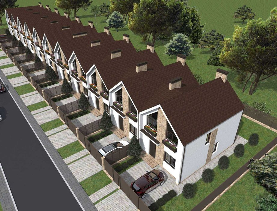 СВОЙ кирпичный таунхаус с участком возле моря